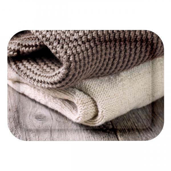 Plateau de service decoratif 31 x 22 cm strickwear - emsa