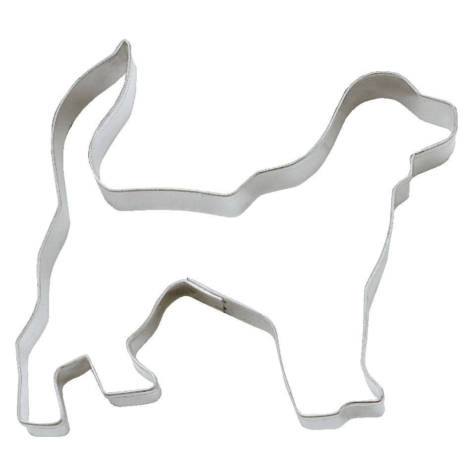 Emporte piece golden retriever 8 cm inox - stadter