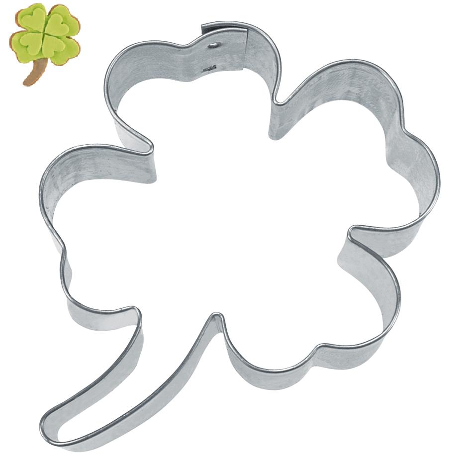 Emporte pieces en forme trefle a 4 feuilles inox - stadter