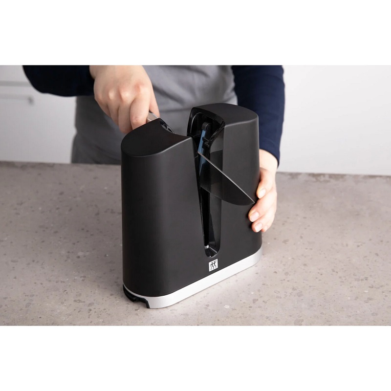 Affuteur aiguiseur v-edge noir, abs - zwilling