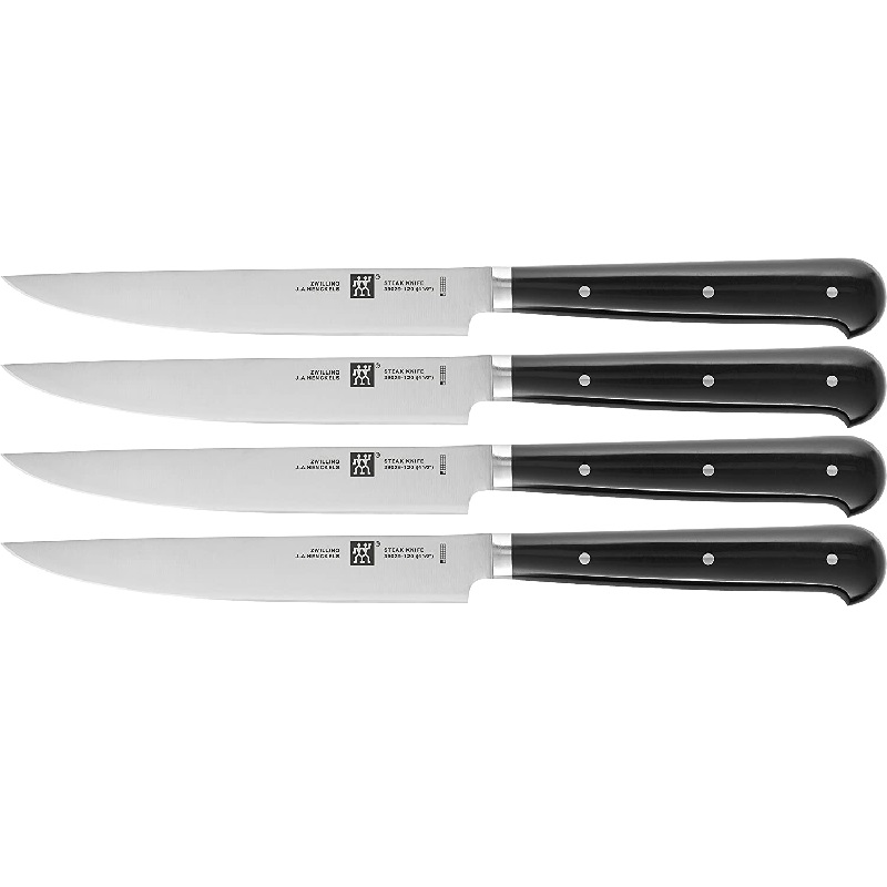 Lot de 4 couteaux a steak lame lisse - zwilling