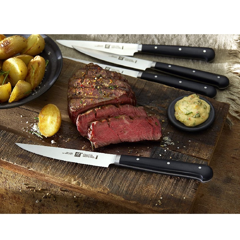 Lot de 4 couteaux a steak lame lisse - zwilling