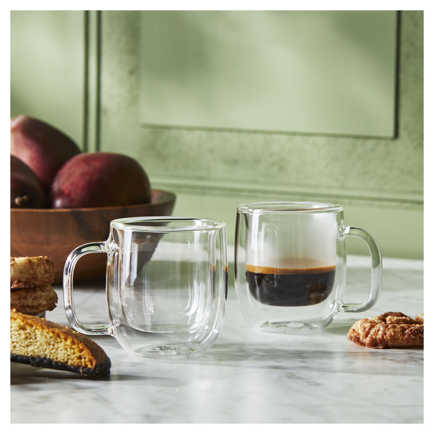 Sorrento plus lot de 2 verres double paroi avec anse 80 ml - zwilling