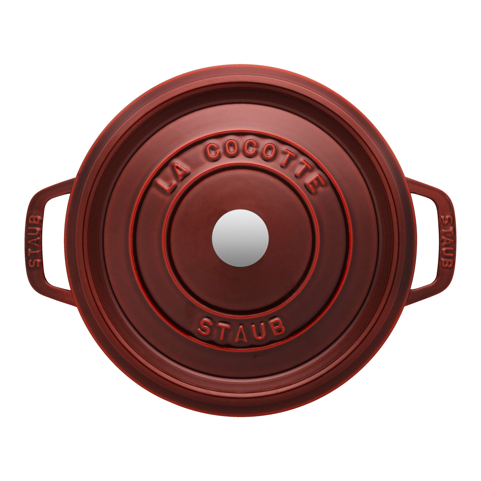 Cocotte en fonte ronde avec couvercle à picots 26 cm vert basilic - staub