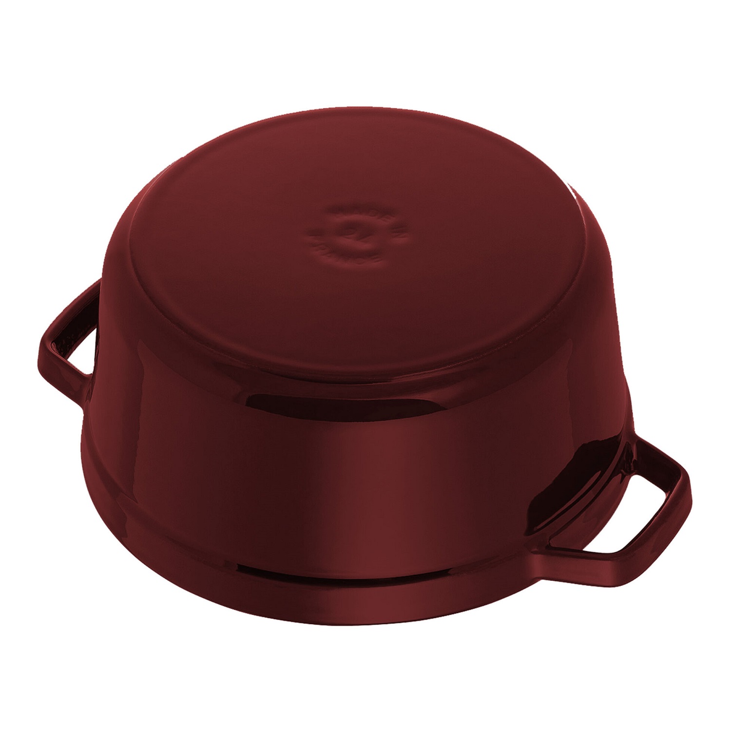 Cocotte en fonte ronde avec picots, rouge grenadine 28 cm - staub