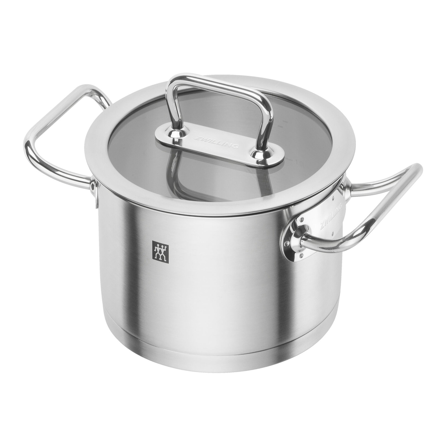 Marmite pro en inox couvercle en verre ø16 cm 2l - zwilling