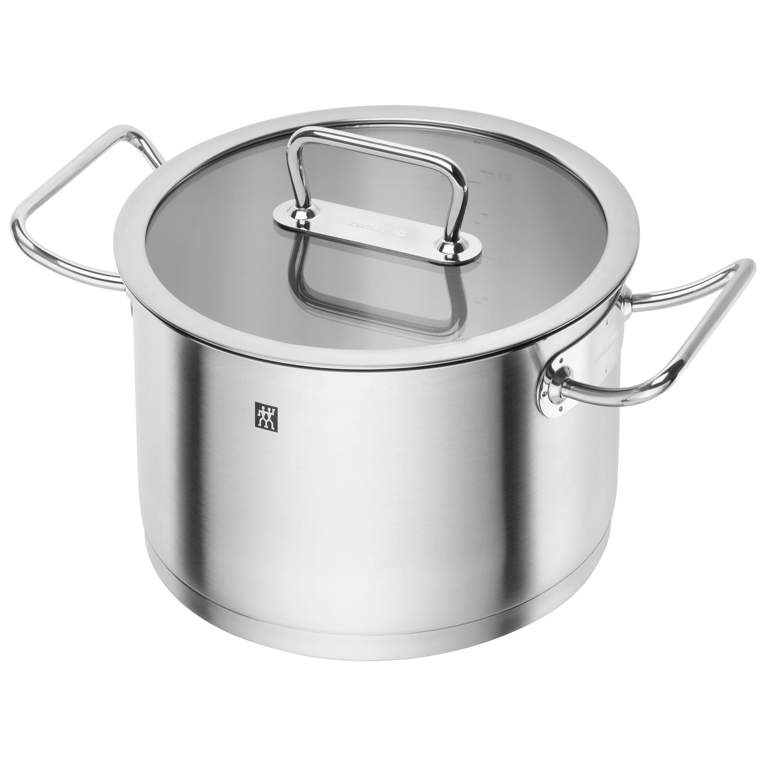 Marmite pro en inox couvercle en verre ø24 cm 6,2 l - zwilling