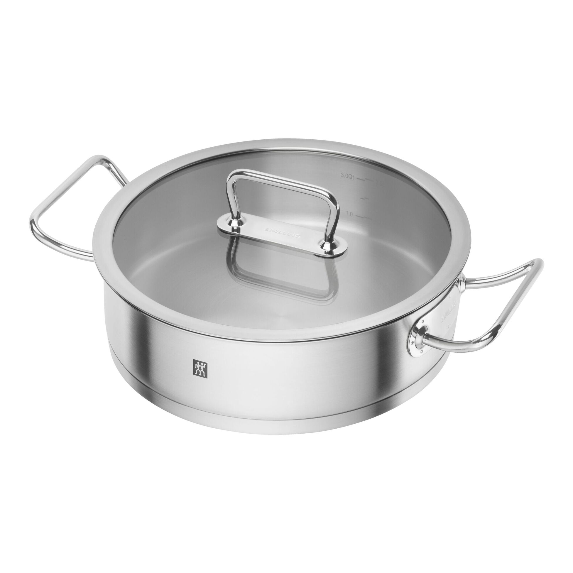 Sauteuse pro en inox couvercle en verre ø28 cm 4 l - zwilling
