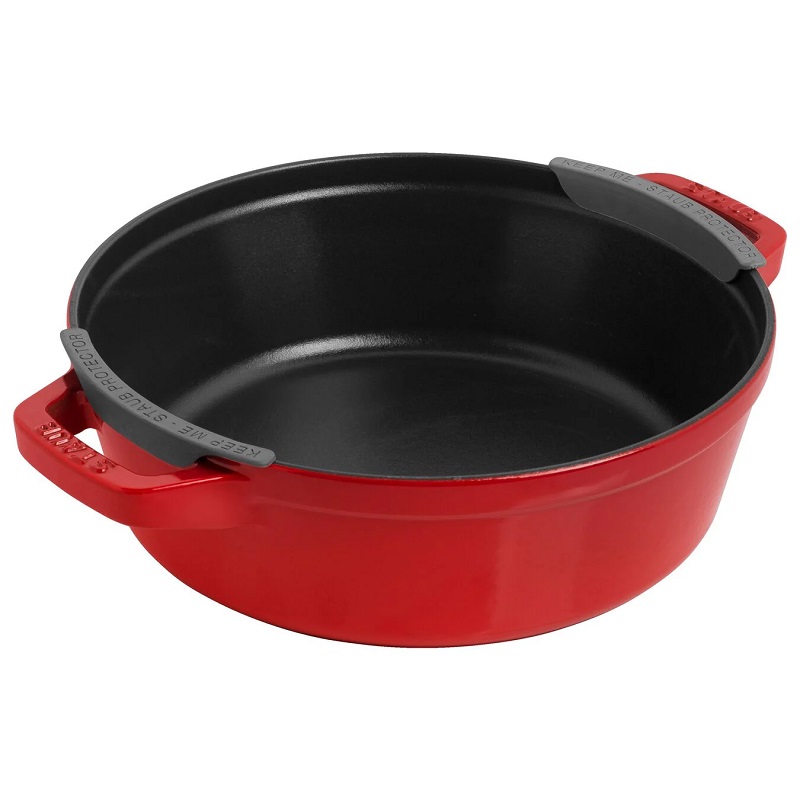 Cocotte ensemble de casseroles 3-pcs, fonte rouge - staub