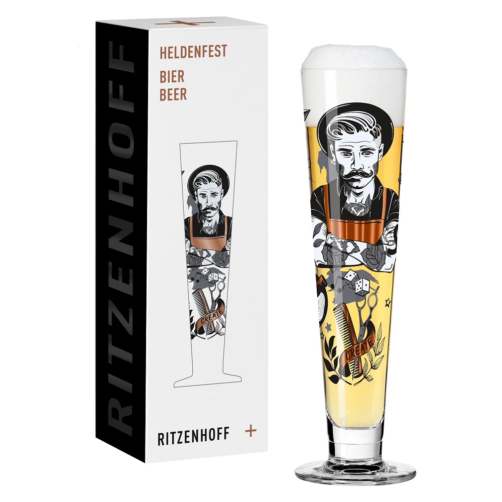 Verre à bière heldenfest 0,4l collection werner bohr 2022 - ritzenhoff
