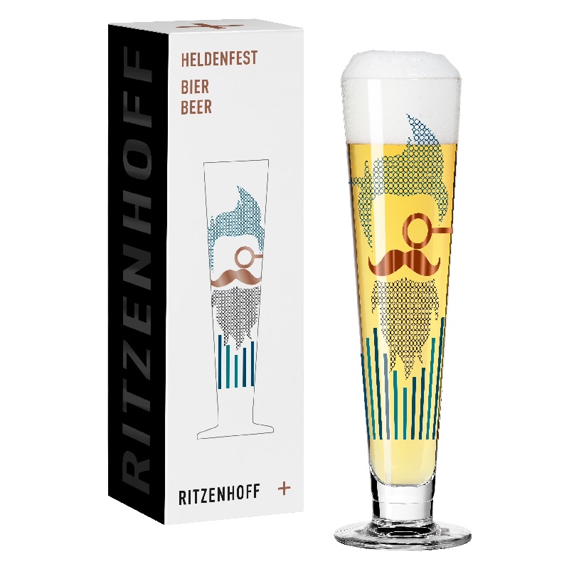 Verre à bière heldenfest 0,4l collection christine kordes 2022 - ritzenhoff