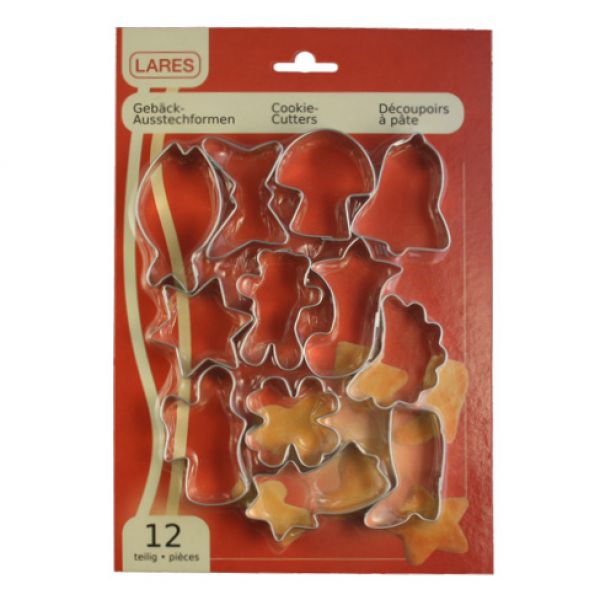 Lot de 12 decoupoirs noel 5 cm - lares