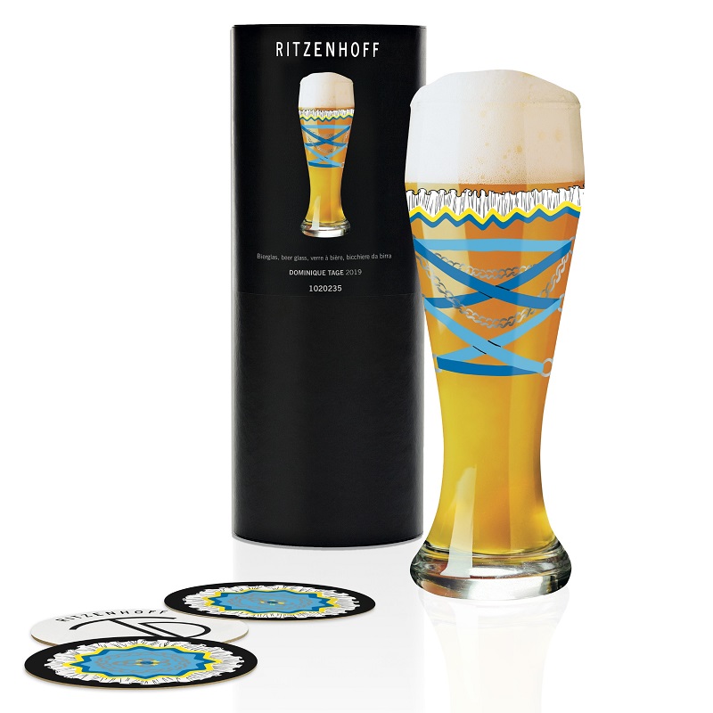 Verre biere blanche de collection dominique tage dirngl 2019 - ritzenhoff 