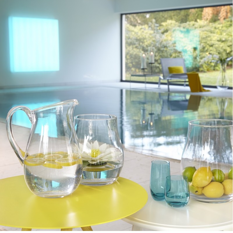 Pichet cruche en verre giardino 1,5 litre - leonardo