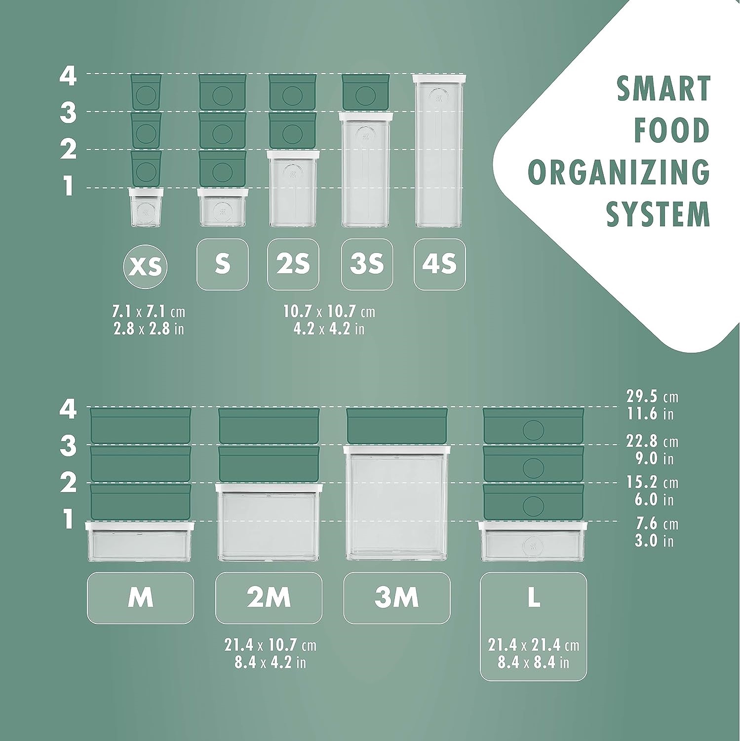 Cube 4s boite de conservation spaghetti fresh & save 1700 ml - zwilling