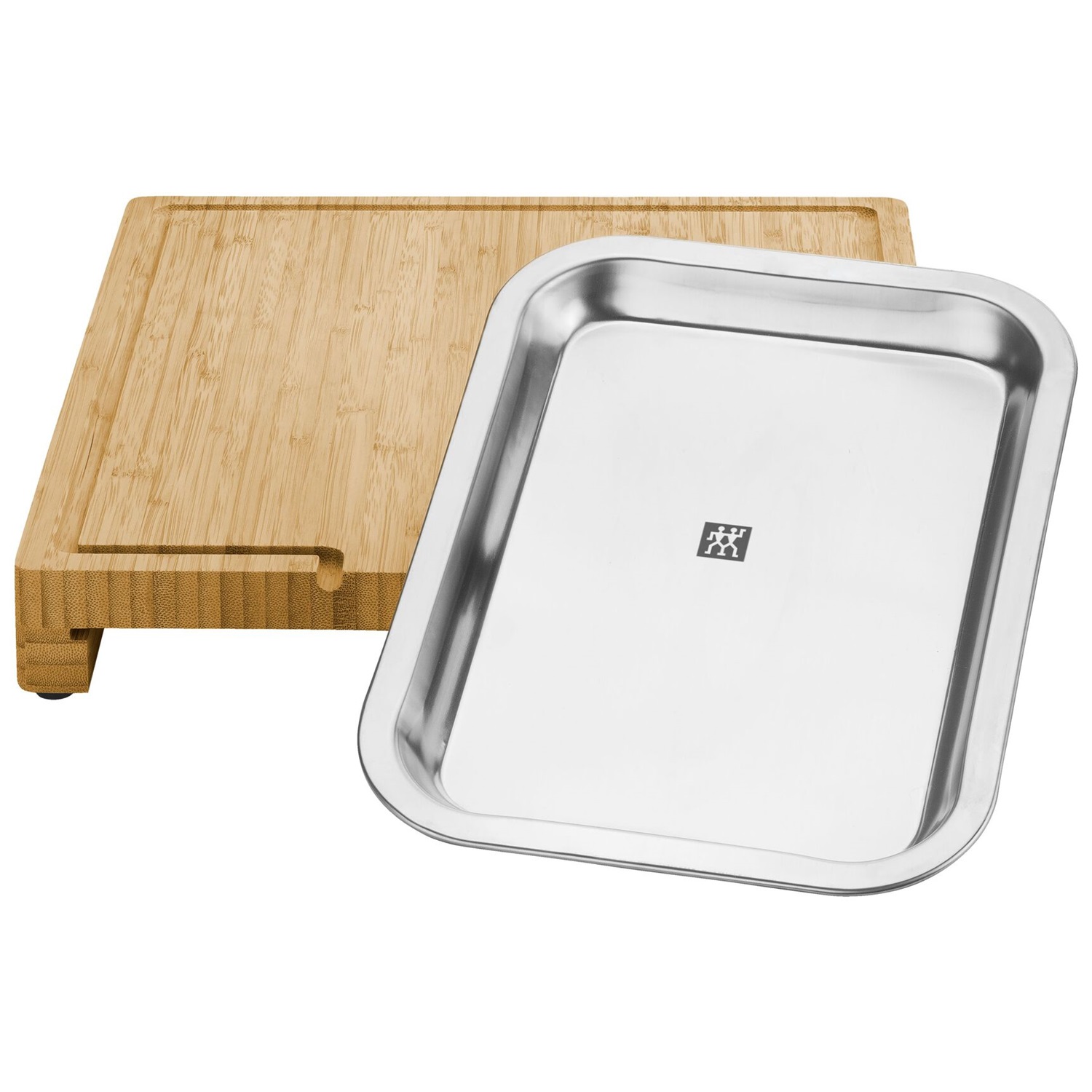Planche à découper avec plateau 39 cm x 30 cm, bambou - zwilling