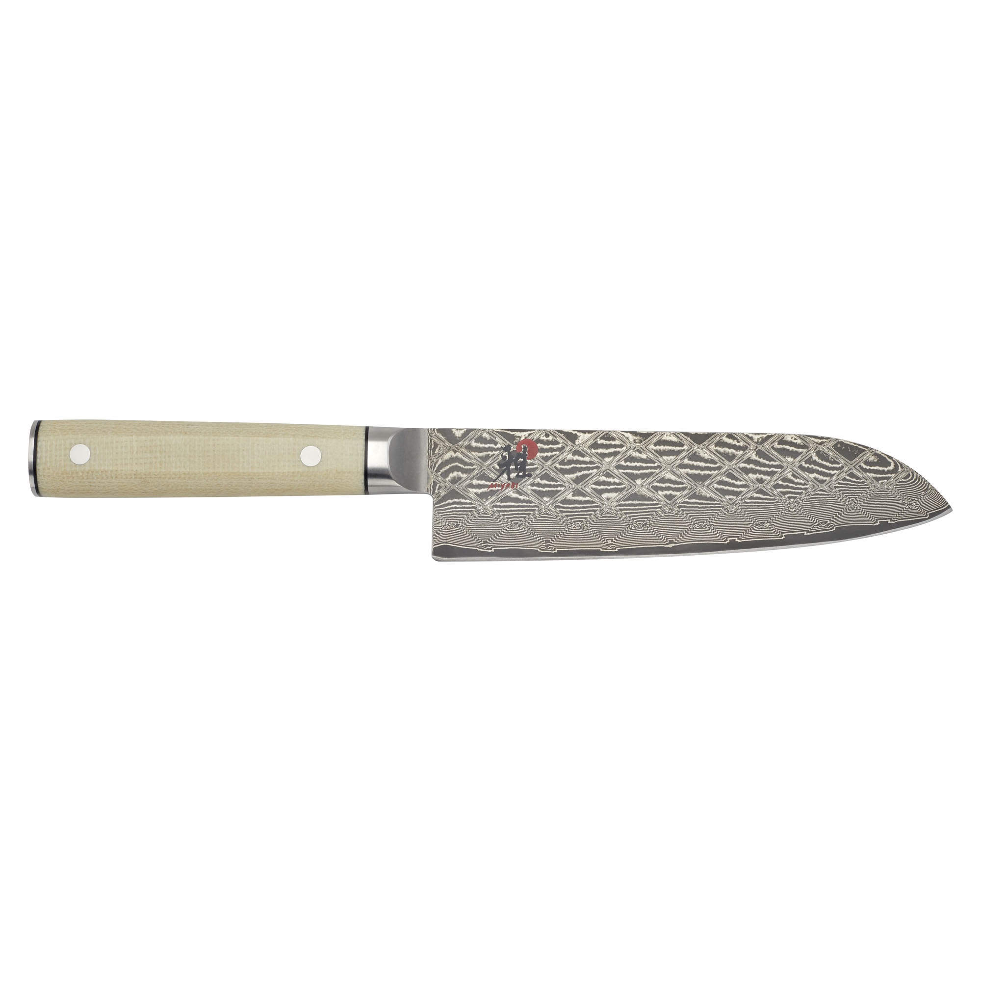 Couteau damassé japonais santoku à bascule 18 cm, 4500fc-d - miyabi 