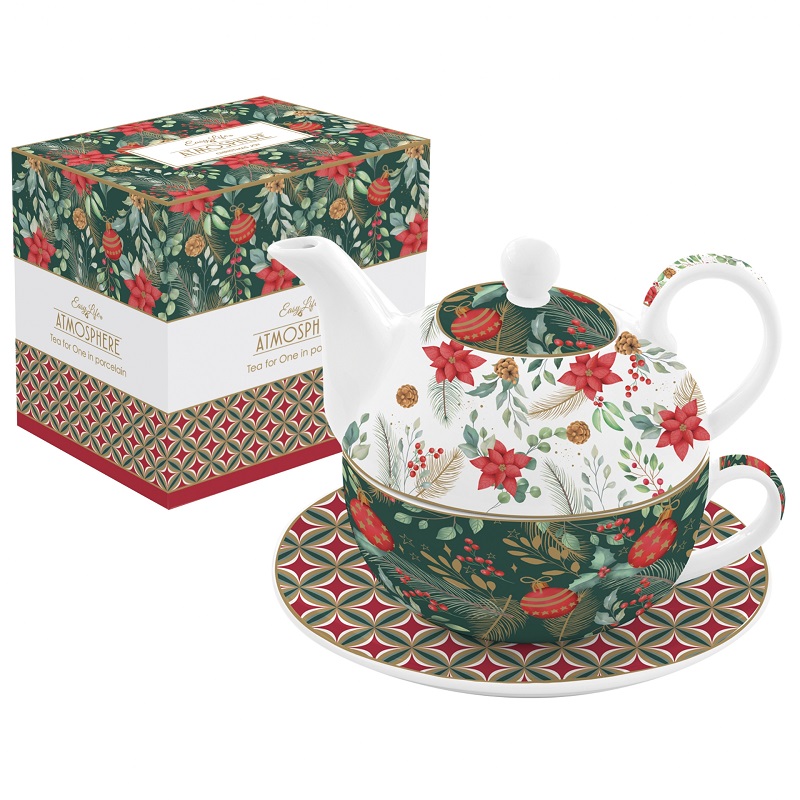 Coffret egoiste en porcelaine 350ml + 350ml christmas joy- easylife