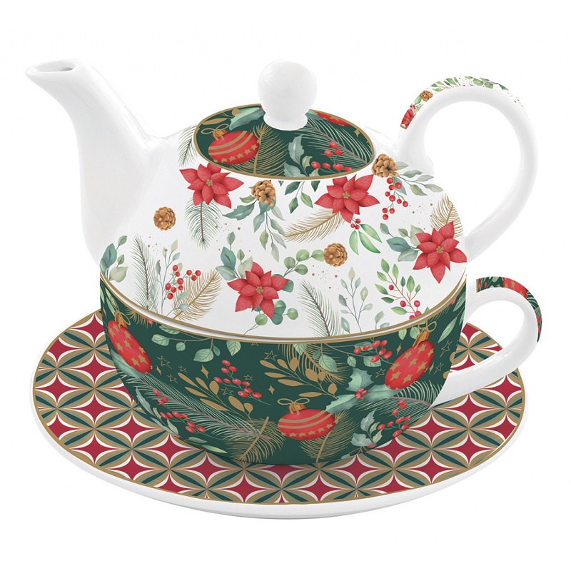 Coffret egoiste en porcelaine 350ml + 350ml christmas joy- easylife