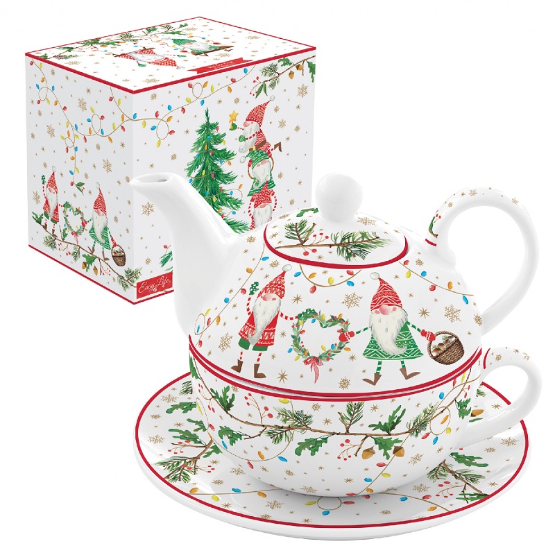 Coffret egoiste en porcelaine 350ml + 350ml ready for christmas- easylife