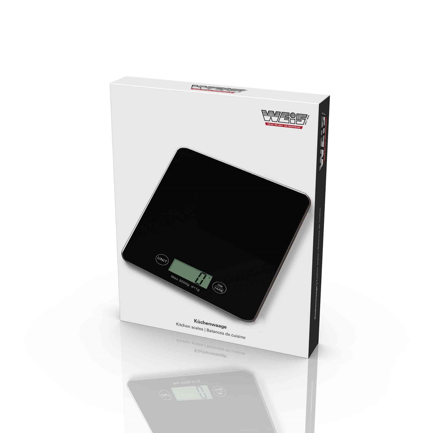 Balance de cuisine noire 5kg - weis