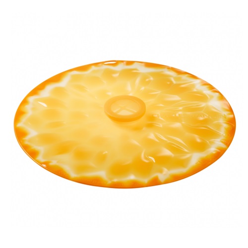 Couvercle hermetique en silicone decor agrume orange 28 cm - charles viancin
