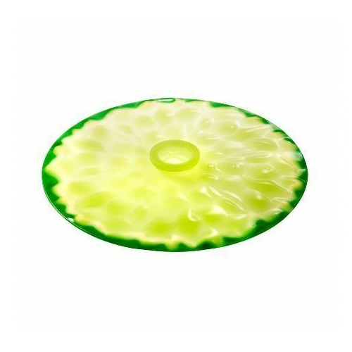 Couvercle hermetique en silicone decor agrume citron vert 15 cm - charles viancin