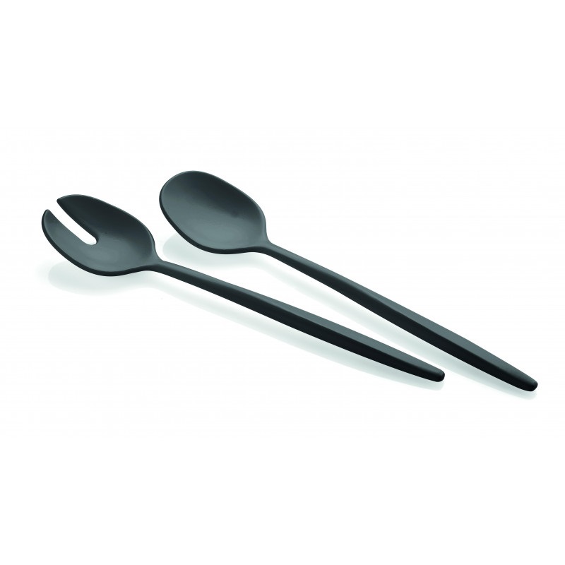 Couverts a salade my fusion gris 28 cm - guzzini