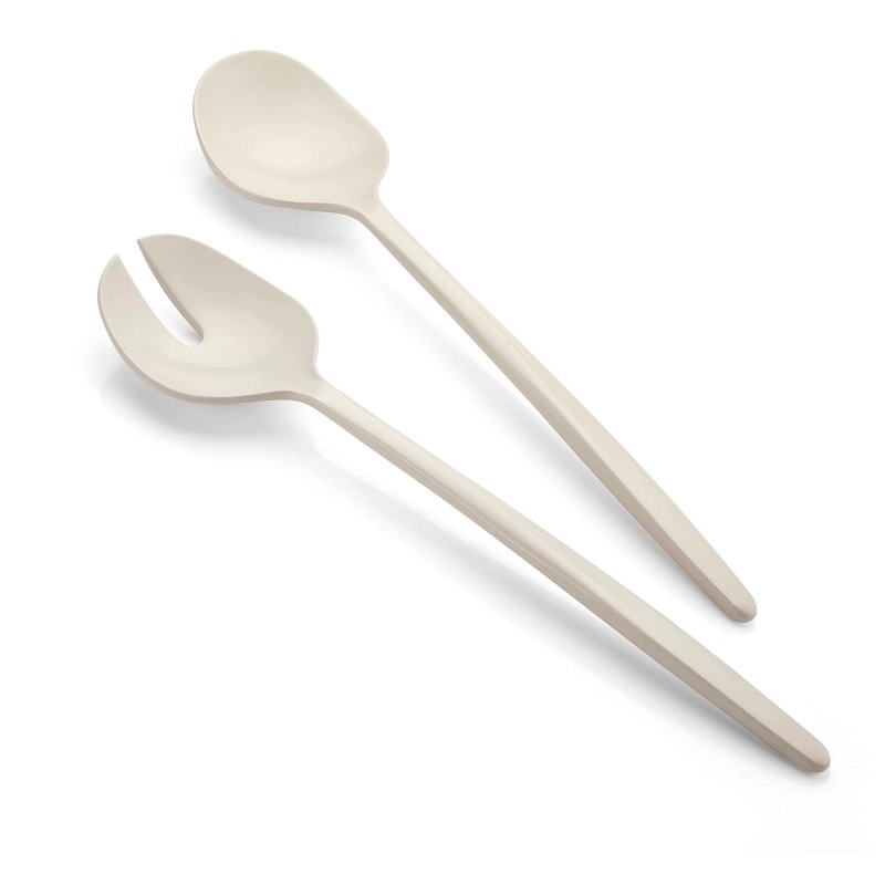 Couverts a salade tierra blanc lait - guzzini