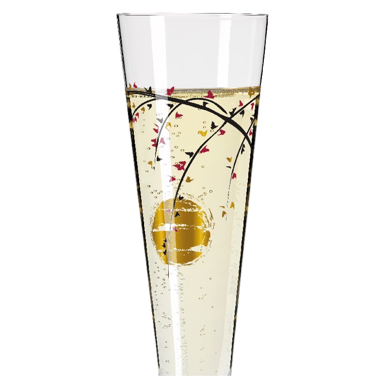 Verre à champagne gold night branches rachel hoshino 2021 - ritzenhoff