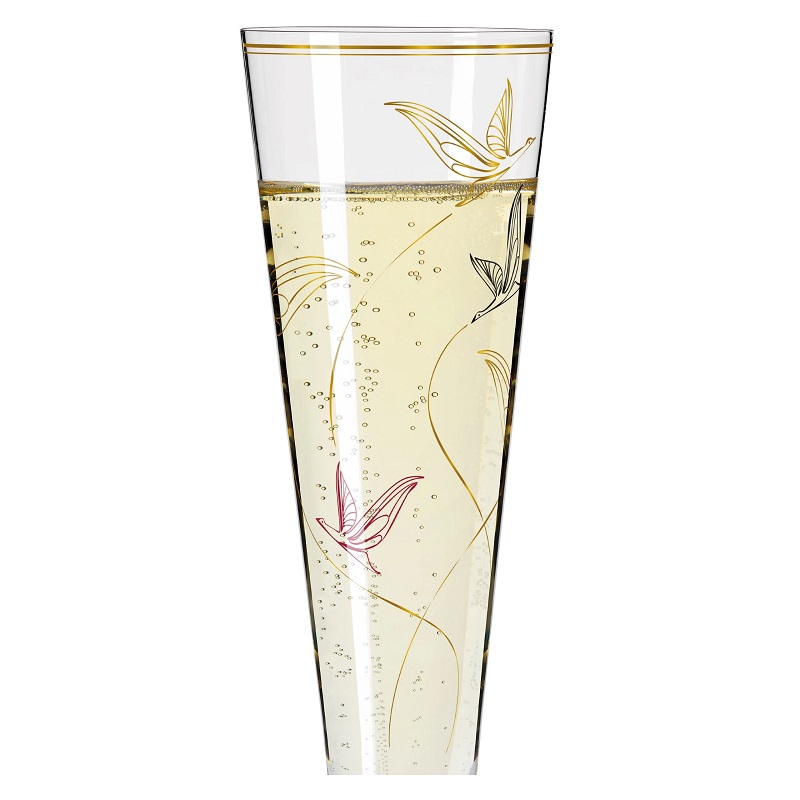 Verre à champagne gold night petite aigrette concetta lorenzo 2021 - ritzenhoff