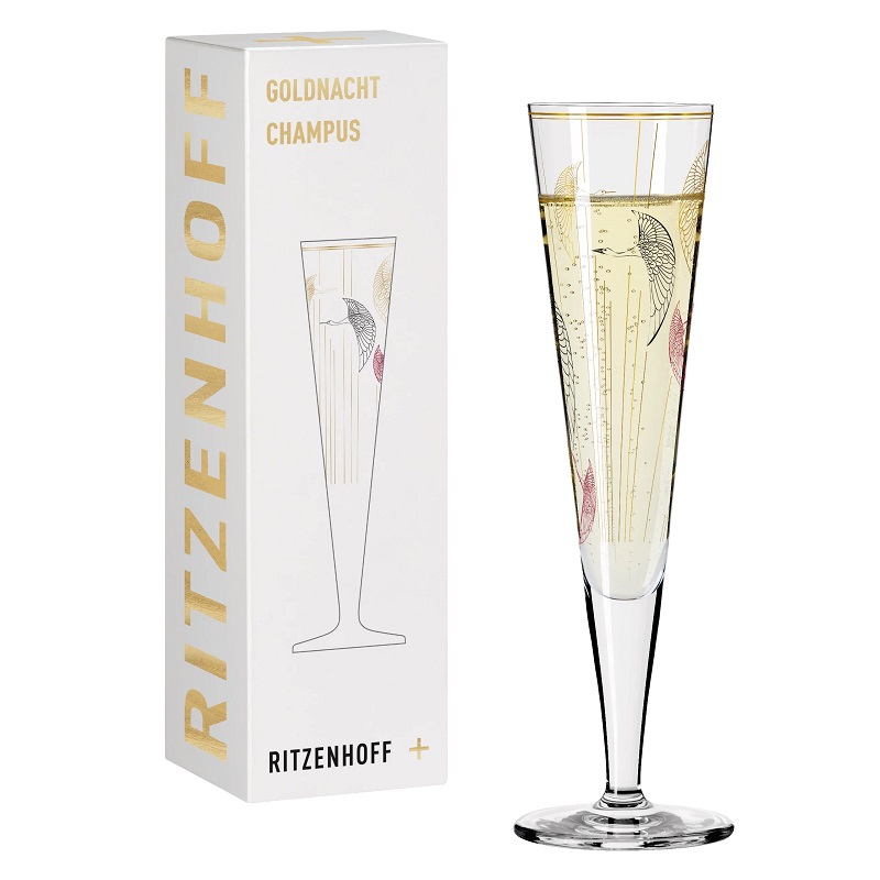 Verre à champagne gold night oie sauvage concetta lorenzo 2021 - ritzenhoff