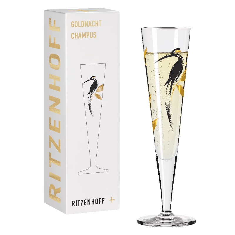 Verre à champagne gold night andrea arnolt 2022 - ritzenhoff