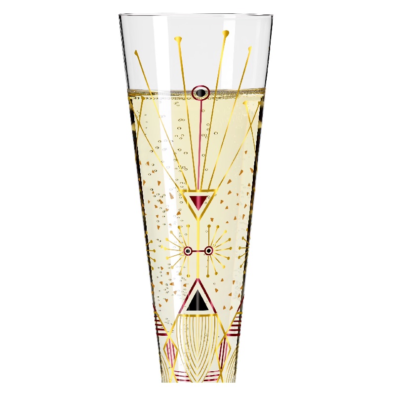 Verre à champagne gold night art deco werner bohr 2022 - ritzenhoff