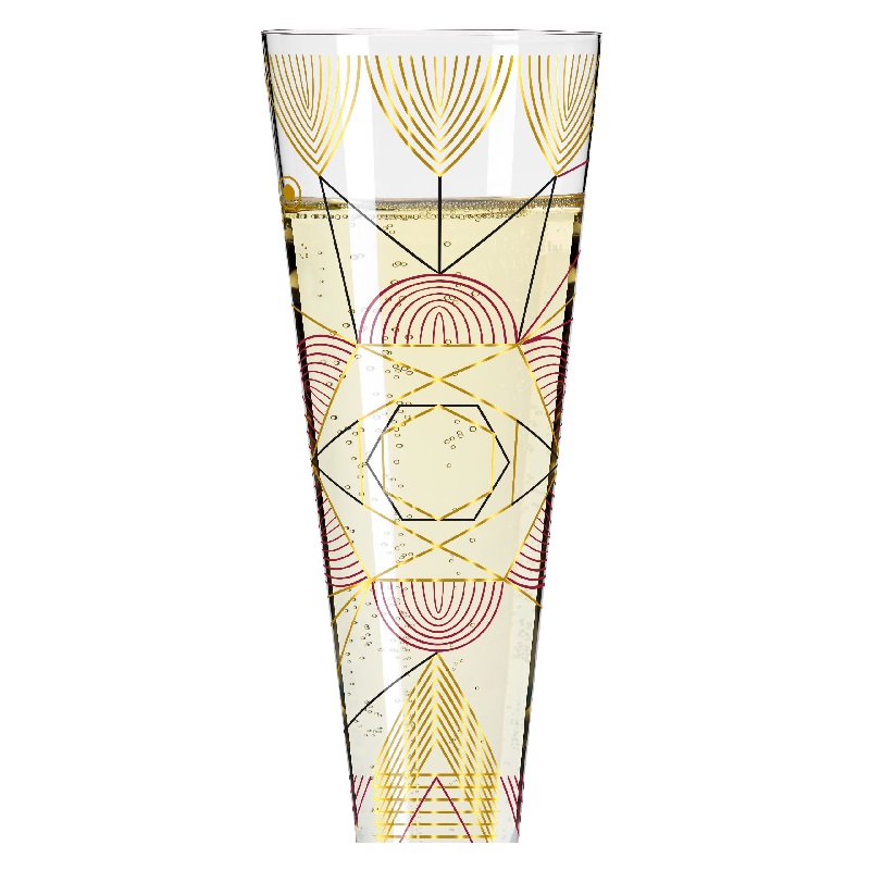 Verre à champagne gold night art deco werner bohr 2022 - ritzenhoff