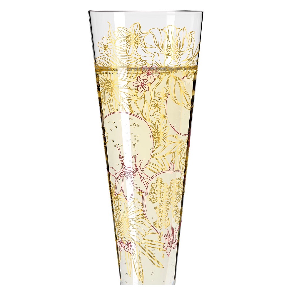 Verre à champagne gold night maggie enterrios 2023 orchidees - ritzenhoff