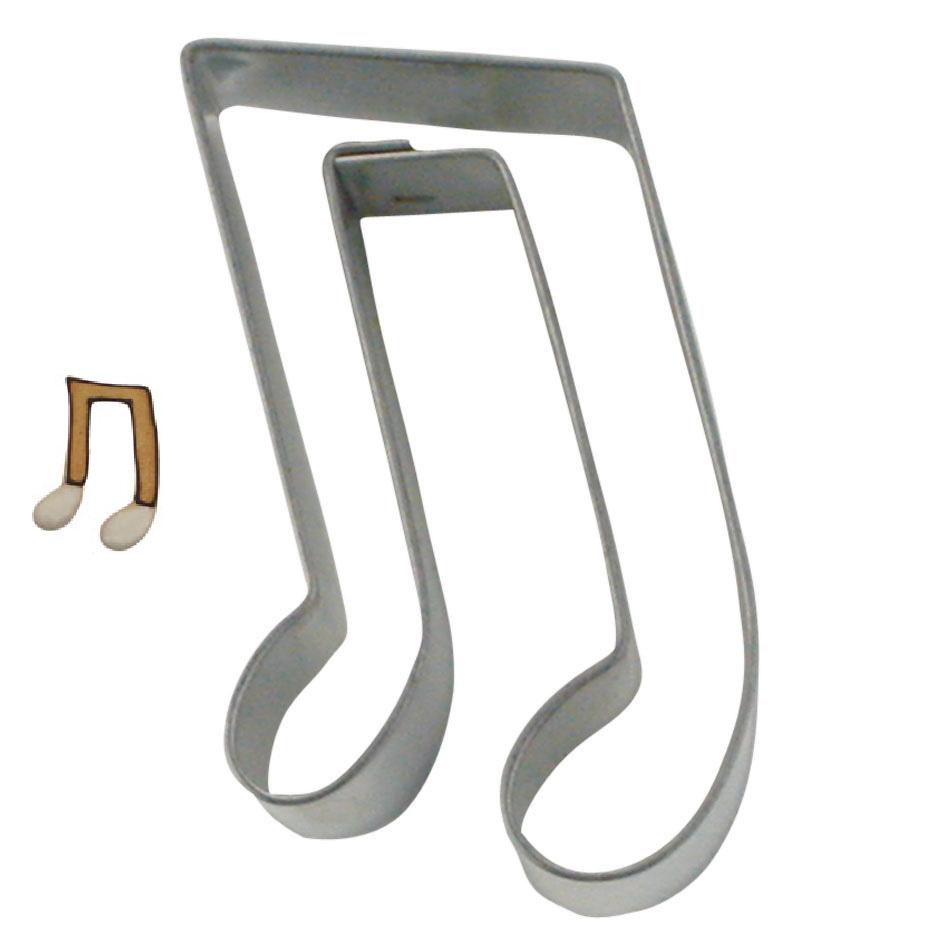 Emporte pieces en forme de note de musique 4,5 cm inox - stadter