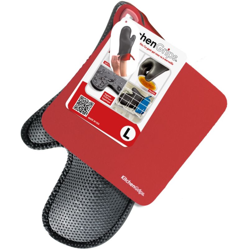 Set 2 pieces cuisson gant + manique rouge neoprene - duncan