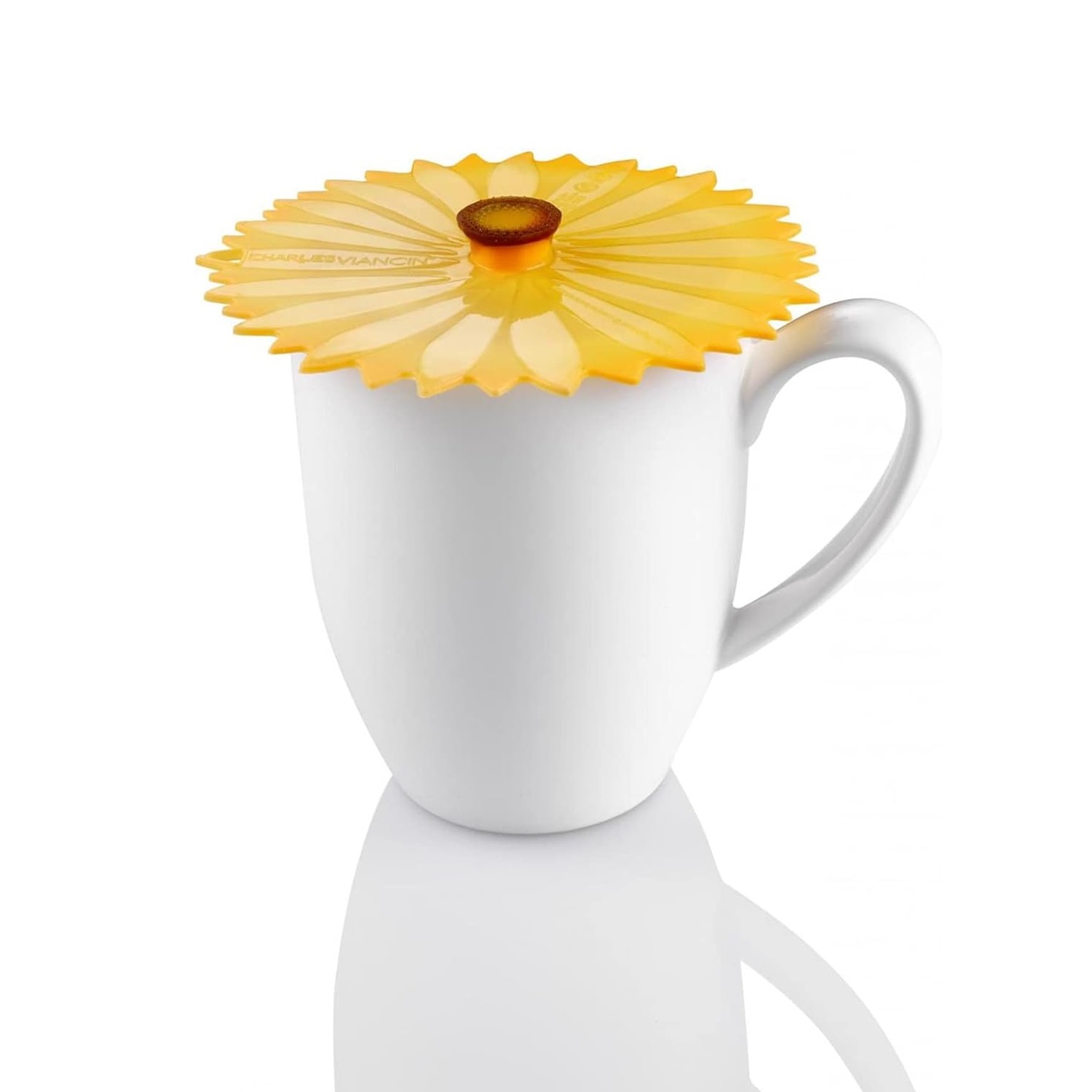 Lot de 2 couvre-verres décor tournesol ø10cm - charles viancin