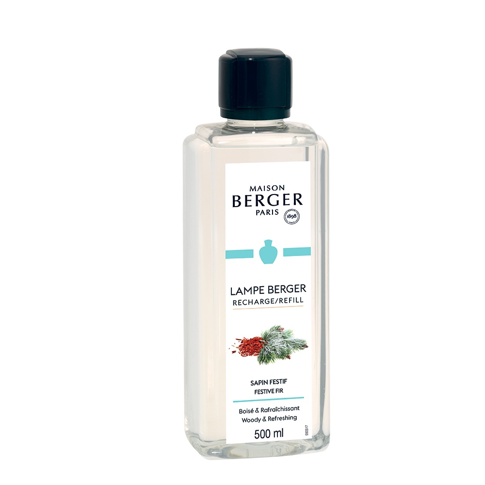 Sapin festif recharge parfum 500ml pour diffuseur à catalyse lampe berger - maison berger paris