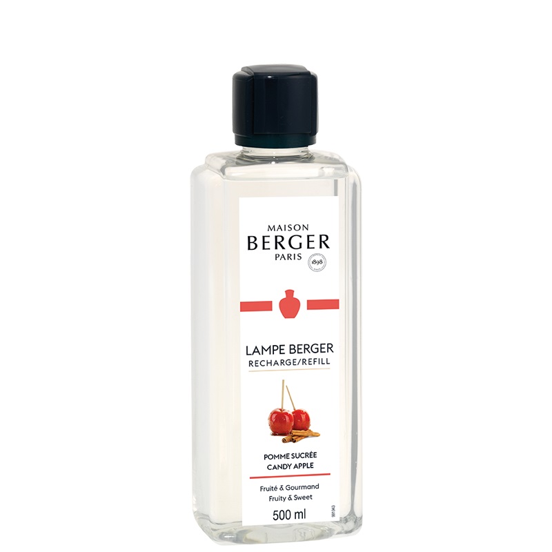 Pomme sucree recharge parfum 500 ml pour lampe a catalyse - maison berger paris