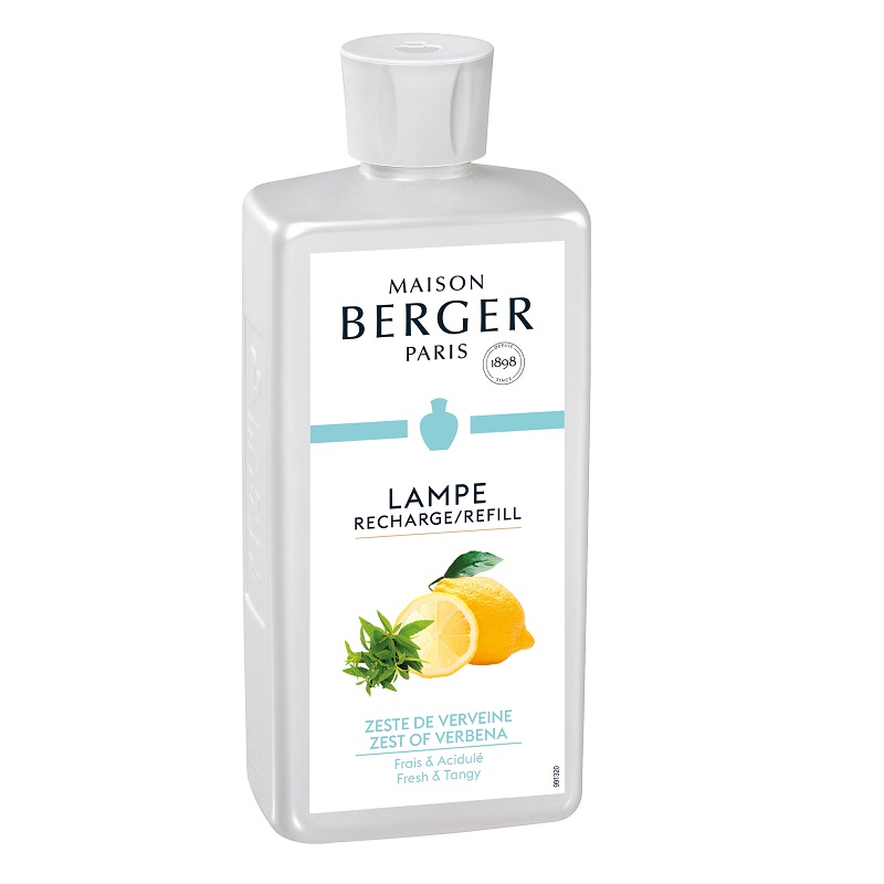 Zeste de verveine - recharge parfum 500 ml - maison berger paris 