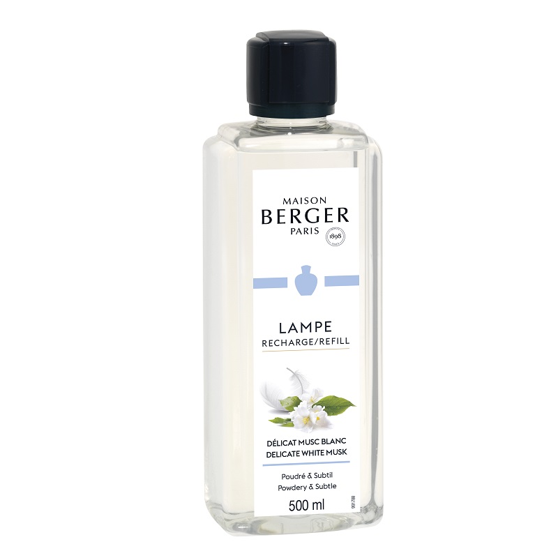 Delicat musc blanc- recharge parfum 500 ml - maison berger paris