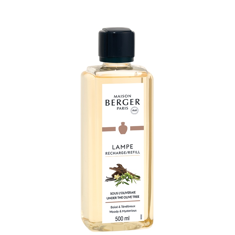 Sous l'oliveraie recharge parfum 500 ml pour lampe a catalyse - maison berger