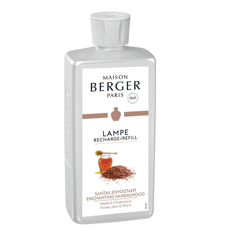 Recharge pour lampe a catalyse 500 ml santal envoutant - maison berger paris 