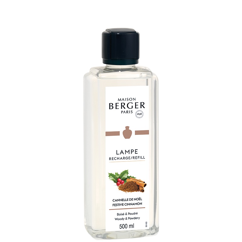 Cannelle de noël - recharge parfum 500ml pour diffuseur à catalyse lampe berger - maison berger paris