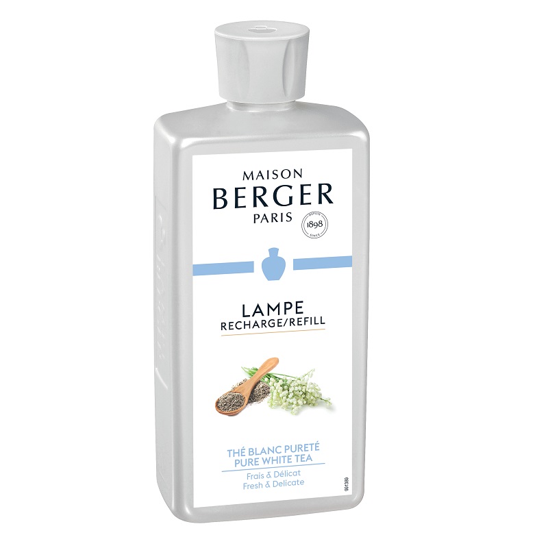 The blanc recharge parfum 500 ml pour diffuseur lampe berger - maison berger paris