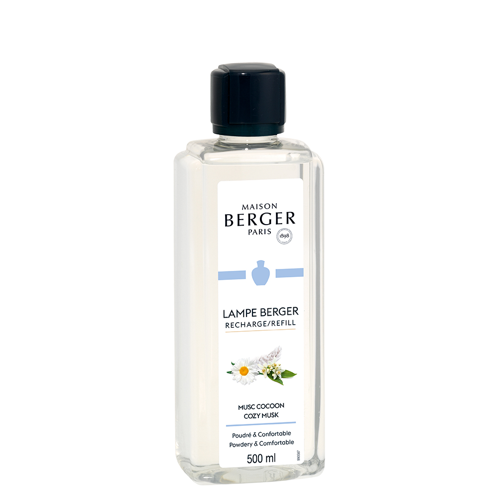 Musc cocoon recharge 500ml pour lampe à catalyse - maison berger paris