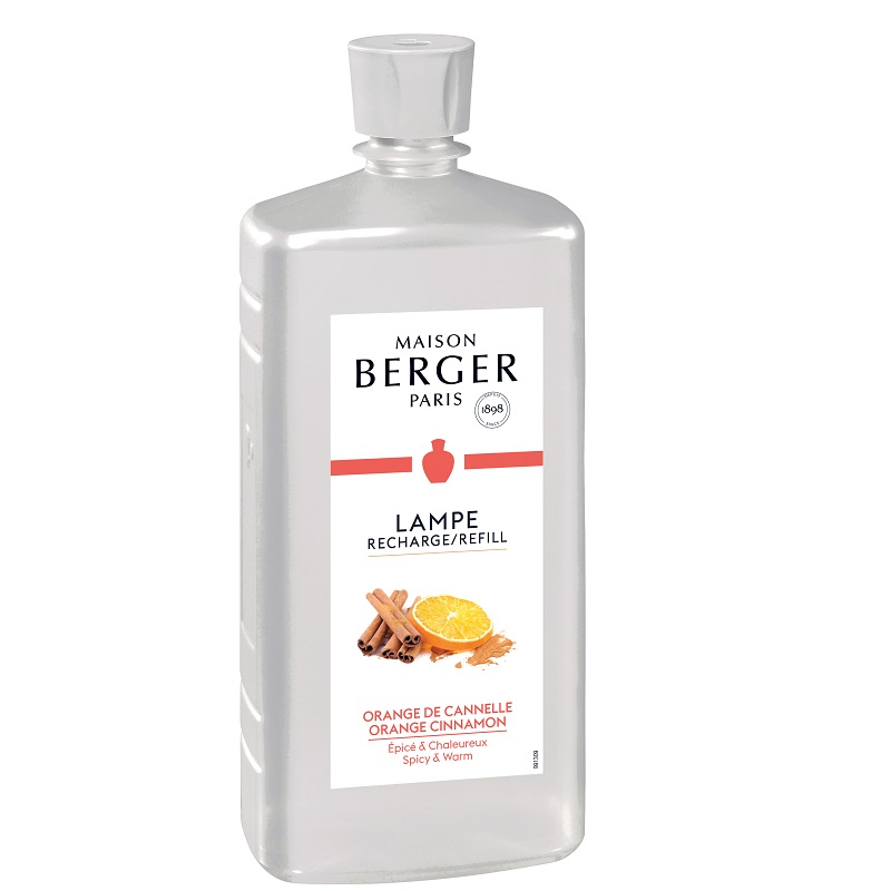Recharge parfum 1 litre orange de cannelle - maison berger paris