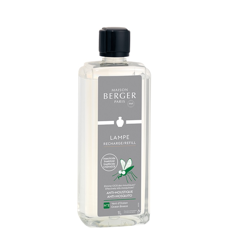 Anti moustiques vent d'ocean - recharge 1l parfum pour la maison - maison berger paris 